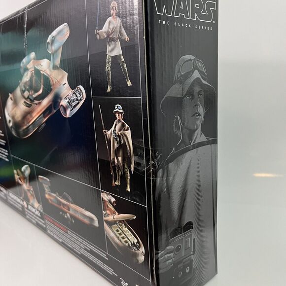 Star Wars The Black Series Luke Skywalker Landspeeder & Action Figure SEALED BOX - Picture 6 of 9